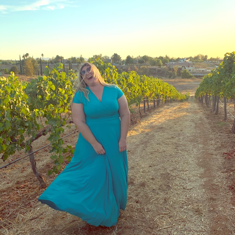 Beautiful Teal Blue Dress